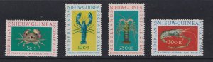 Netherlands  New Guinea  #B31-B34  MNH 1962 marine life