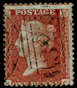 SG32, 1d brown-rose, LC14, USED. Cat £55.