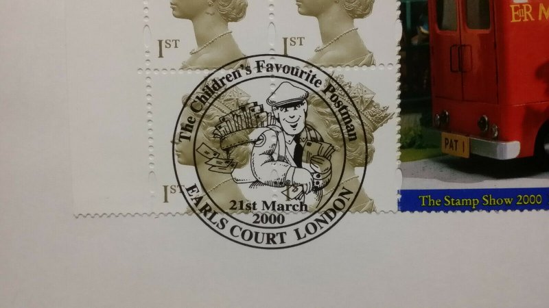 GB 2000 FDC Postman Pat Booklet HB19 SG2124bl Earls Court Childrens Favourite 