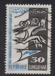 Tunisia  #469  used  1967  Mediterranean games  30m
