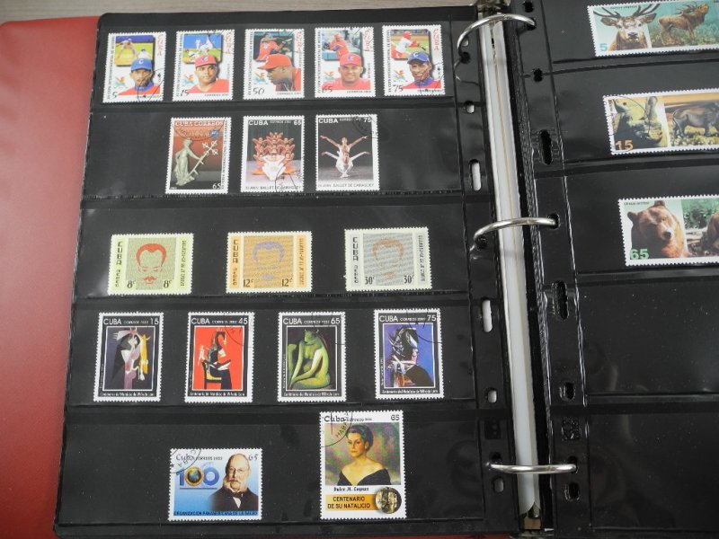 CUBA(2002-2008), Stamp Collection in stock pages(Kenmore binder)