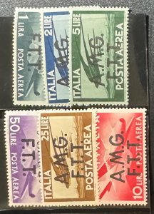 Italy, Offices in Trieste, 1947, SC C1-C6, LH, VF, Set