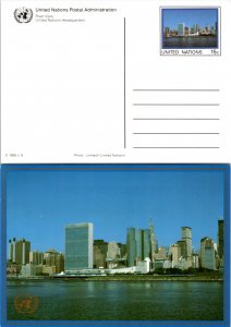 United Nations, New York, Government Postal Card