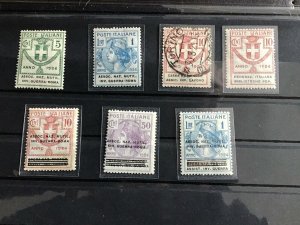 Italy Franchise Disabled War Veterans mint never hinged and used stamps R24563