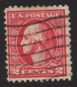 1920 US, 2c stamp, George Washington, Used, Sc 527, Type V