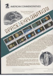  USPS Commemorative Panel # CP375 - Space Exploration Scott 2577a