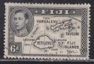 Fiji 135 Map of the Islands 1940