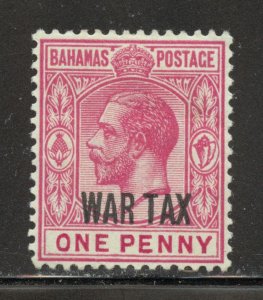 Bahamas Scott MR7 Unused HOG - 1918 1p War Tax Overprint - SCV $4.50