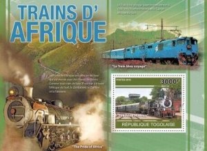 Togo - African Trains -  Stamp S/S - 20H-151