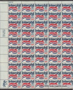 1976 Interphil '76 Sc 1632 13c MNH full sheet of 50 International Philatelic