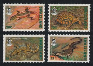 Swaziland Lizard Gecko Tortoise Reptiles 4v 1992 MNH SG#602-605