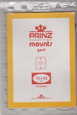 Prinz Stamp Mount 73/63 Pre-Cut Plate Block Black