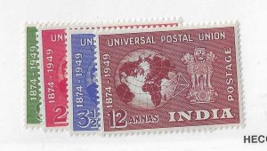 India Sc #223-6  set of 4 NH VF