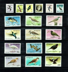 St Kitts: 1981 Birds definitive set, MNH