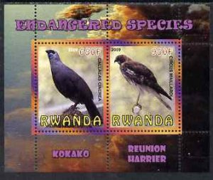 RWANDA - 2009 - Endangered Species #1 - Perf 2v Sheet - MNH - Private Issue