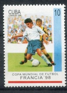 CUBA Sc# 3896  WORLD CUP OF SOCCER France football 10c  1998 MNH