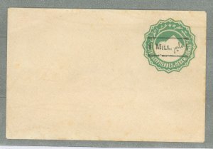 Egypt  1911 1m black on 2m green, some soiling