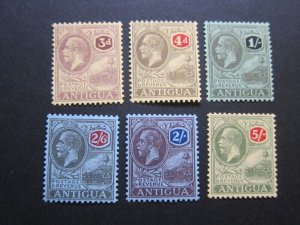 Antigua 1921 Sc 58-63 MH/(61)MNH