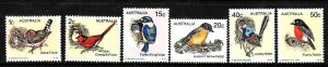 Australia-Sc#713-18- id10-unused NH set-Birds-1979-