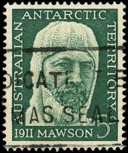 AUSTRALIAN ANTARCTIC TERRITORY Sc L7 VF/USED - 1961 5p Sir Douglas Mawson-Sound