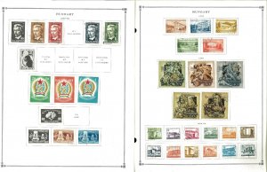 Hungary 1874-1979 M, U & CTO Hinged on Scott International Pages