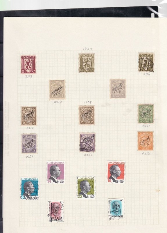 luxembourg stamps page ref 16871