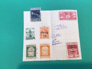 Fiume mounted mint or used stamps on part pages A10629