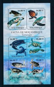 [31497] Mozambique 2011 Marine Life Sea Turtles MNH Sheet