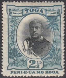 Tonga 1897-1934 MH Sc #42 2 1/2p King George II
