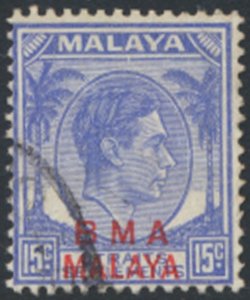 Straits Settlements  OPT BMA Malaya  SC# 265  Used  see details & scans