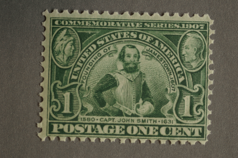 United States #328 1 Cent Jamestown MNH