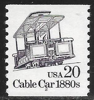 Scott #2263 20c Cable Car Coil P#2 F VF MNH - HCV=$3.00