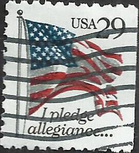# 2593 USED FLAG AND PLEDGE OF ALEGANCE    