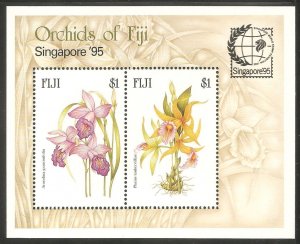 FIJI Sc# 740 MNH FVF SS Orchid Flowers