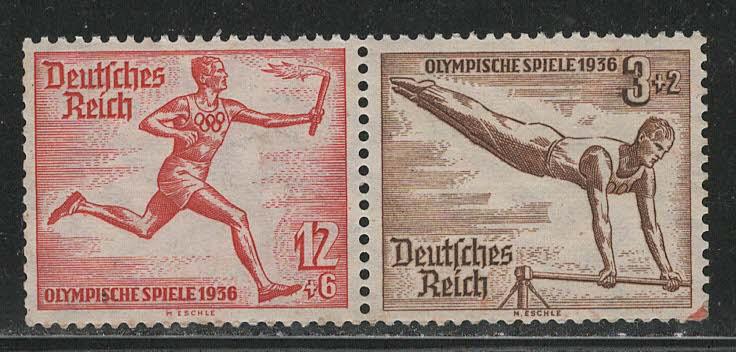 Germany Scott # B86, B82, mint nh, se-tenant, Mi# W109
