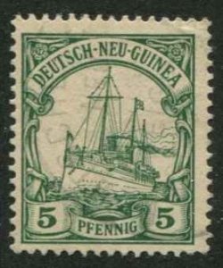 German New Guinea SC# 8 Kaiser's Yacht 5p light cancel