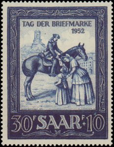 Saar #B91, Complete Set, 1952, Hinged