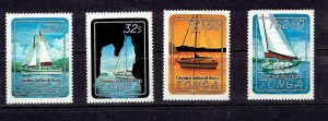 TONGA - 1983 CHRISTMAS SAILBOATS - SCOTT 555 TO 558 - MNH