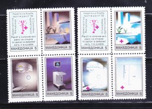 Macedonia RA5a, RA9a Set MNH Anti Cancer Week