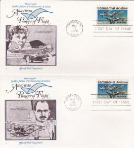 U.S. # 1684, Commercial Aviation, 7 Diff Fleetwood Cachets