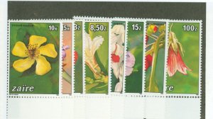 Zaire #1146-53  Single (Complete Set) (Flowers)