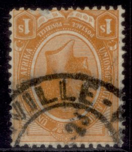 SOUTH AFRICA GV SG12w, 1s orange, FINE USED. WMK INVERTED