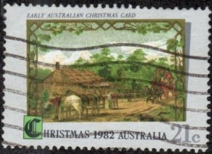Australia 839 - Used - 21c Vintage Christmas Card (1982) (2)