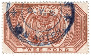 (I.B) Orange Free State Revenue : Duty Stamp £2