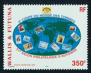 Wallis & Futuna C197-8 MNH Stamp on Stamp, Turtle, Costumes, Map