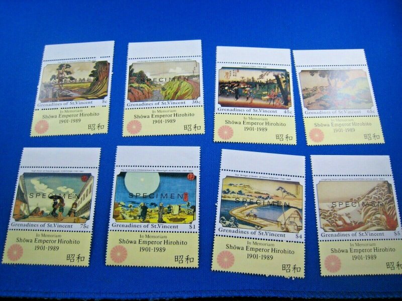 GRENADINES OF ST. VINCENT  -  SCOTT # 633-640  -  MNH   (alec)