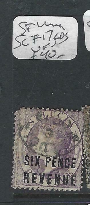 ST LUCIA  (P2705BB)  QV  POSTAL FISCAL  SG F17  CDS  VFU