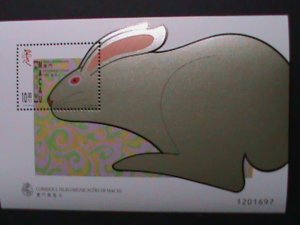 ​MACAU CHINA-1999-SC#968 YEAR OF THE LOVELY RABBIT MNH S/S VERY FINE