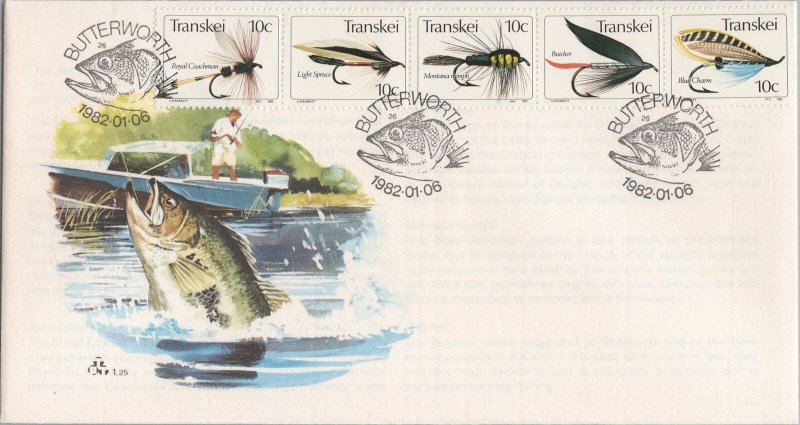 ZAYIX South Africa - Transkei 71 FDC Fishing Flies Sports Marine Life 080522SM56 