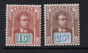 Sarawak SG# 57 & 59 Mint Hinged / Light Hinged - S20635